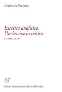 cover of the book Estetica analitica. Un breviario critico