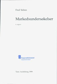 cover of the book Markedsundersøkelser