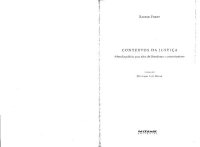 cover of the book Rainer Forst - Contextos da justiça, filosofia politica para além do liberalismo e comunitarismo