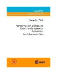 cover of the book Derecho Civil. Aproximación al Derecho. Derecho de personas: Quinta edición