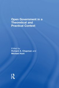 cover of the book Open Government in a Theoretical and Practical Context