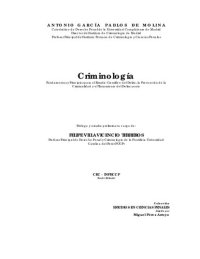 cover of the book Criminología: Fundamentos y Principios para el Estudio Científico del Delito, la Prevención de la Criminalidad y el Tratamiento del Delincuente