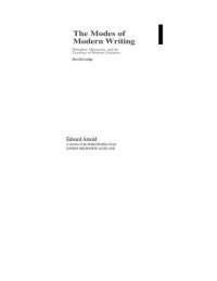 cover of the book The Modes of Modern Writing: Metaphor, Metonymy, and the Typology of Modern Literature