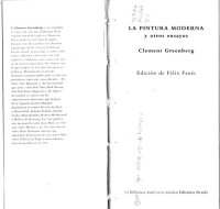 cover of the book La pintura moderna y otros ensayos