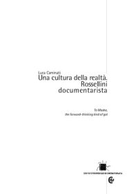 cover of the book Roberto Rossellini documentarista : una cultura della realtà