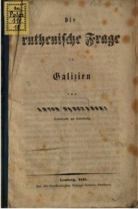 cover of the book Die ruthenische Frage in Galizien