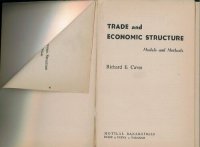 cover of the book Trade and economic structure : models and methods