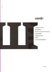 cover of the book Шрифт в айдентике, рекламе, многостраничниках, упаковке, навигации и вебе и каллиграфия