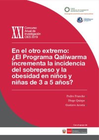 cover of the book En el otro extremo: ¿El Programa Qaliwarma (Perú) incrementa la incidencia del sobrepeso y la obesidad en niños y niñas de 3 a 5 años?