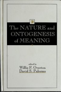 cover of the book The Nature and Ontogenesis of Meaning