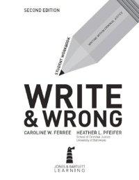 cover of the book Write & wrong: Writing within criminal justice