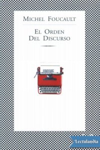 cover of the book El orden del discurso