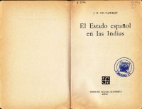 cover of the book El Estado español en las Indias