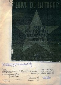 cover of the book Haya de la Torre. La estafa política más grande de América