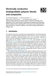 cover of the book Electrically conductive biodegradable polymer blends and composites