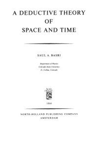 cover of the book Deductive Theory of Space and Time