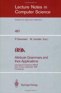 cover of the book Attribute Grammars and their Applications: International Conference WAGA Paris, France, September 19–21, 1990 Proceedings