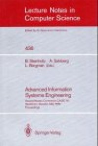 cover of the book Advanced Information Systems Engineering: Second Nordic Conference CAiSE '90 Stockholm, Sweden, May 8–10, 1990 Proceedings