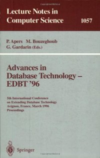 cover of the book Advances in Database Technology — EDBT '96: 5th International Conference on Extending Database Technology Avignon, France, March 25–29, 1996 Proceedings