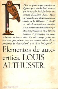 cover of the book Elementos de autocrítica