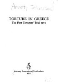 cover of the book Torture in Greece: The First Torturers' Trial 1975