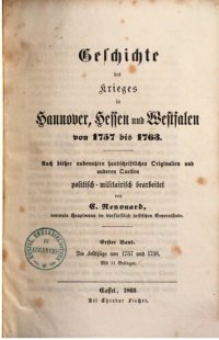 cover of the book Die Feldzüge von 1757 und 1758