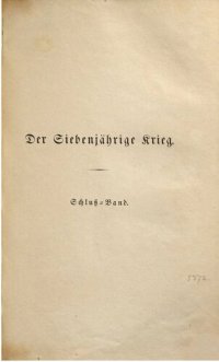 cover of the book Der Siebenjährige Krieg / Aus den Staatsarchiven bearbeitet