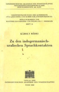 cover of the book Zu den indogermanisch-uralischen Sprachkontakten