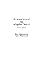 cover of the book Solution Manual for Adaptive Control, 2nd Edition