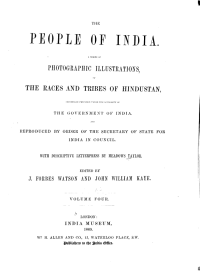 cover of the book The People of India