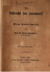 cover of the book Die Schlacht bei Zorndorf : Eine Jubelschrift