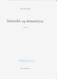 cover of the book Statistikk og dataanalyse