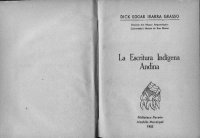 cover of the book La escritura indígena andina