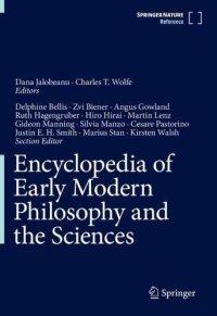 cover of the book Encyclopedia of Early Modern Philosophy and the Sciences