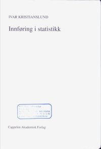 cover of the book Innføring i statistikk