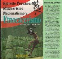 cover of the book Ejército peruano: Milenarismo, nacionalismo y etnocacerismo