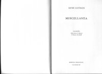 cover of the book Miscellanea