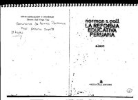 cover of the book La reforma educativa peruana