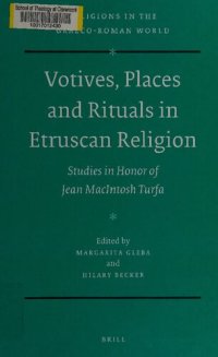 cover of the book Votives, places and rituals in Etruscan religion: studies in honor of Jean MacIntosh Turfa