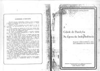 cover of the book A Cidade da Parahyba na época da Independência (aspectos sócio-econômicos, culturais e urbanísticos em volta de 1822)