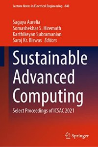 cover of the book Sustainable Advanced Computing: Select Proceedings of ICSAC 2021