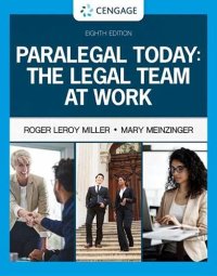 cover of the book Paralegal Today: The Legal Team at Work (MindTap Course List)