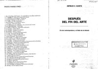 cover of the book Después del fin del arte. El arte contemporáneo y el linde de la historia