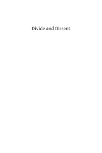 cover of the book Divide and Dissent: Kentucky Politics, 1930-1963