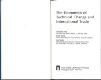 cover of the book The economics of technical change and international trade