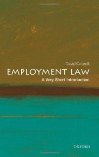 cover of the book Employment Law: A Very Short Introduction