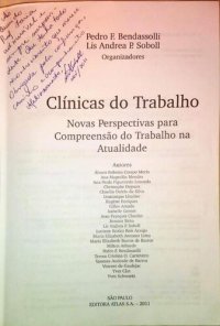 cover of the book Clínicas do trabalho: novas perspectivas para compreensão do trabalho na atualidade