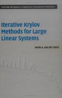 cover of the book Iterative Krylov Methods for Large Linear Systems 