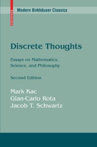 cover of the book Discrete Thoughts: Essays on Mathematics, Science, and Philosophy