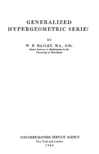 cover of the book Generalized hypergeometric series 